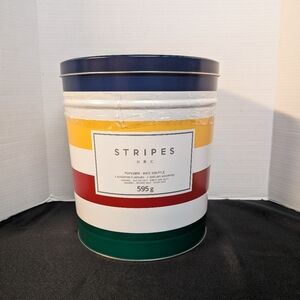 New Hudsons Bay Company Striped HBC  Large Empty Popcorn Tin